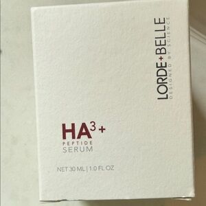 NIB lorde+belle HA3+ Peptide Serum – White and Burgundy